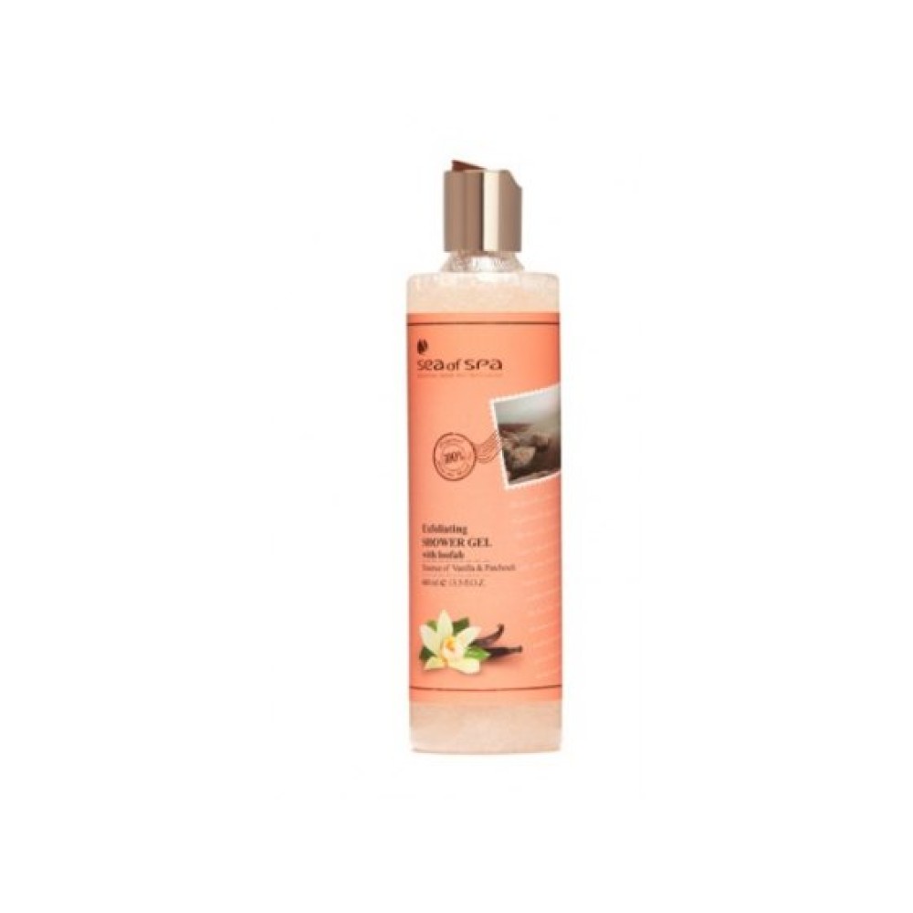 Dead Sea Cosmetics Essence of Vanilla and Patchouli Aromatherapy Calming Shower Gel From Sea of Spa