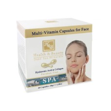 Capsule viso multi-vitamina anti-età idratante con minerali marini morti