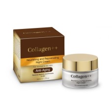 Collagène nourrissant et rajeunissement de la crème de collagène ++ nuit pour la peau normale à sèche