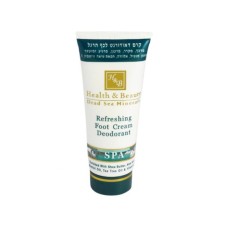 H&B Refreshing Foot Cream Deodarant from Dead Sea Minerals, 100 ml tube